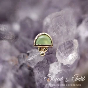 BVLA - Half Moon Bezel Tri Bead - YG
